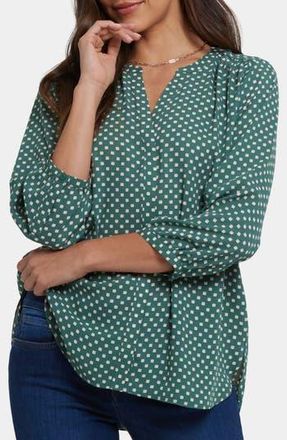 NYDJ Pintuck Top in Adeline Dots at Nordstrom Rack, Size Xx-Small