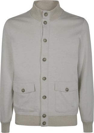 Fay Stijlvolle Sweatshirt voor Mannen - Heren - Zomerjassen - Grijs - 2XL - Jassen