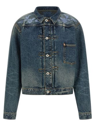 Kenzo Blue Cotton Denim Mens Jacket