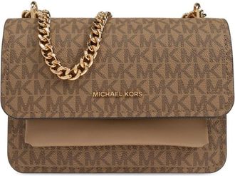 Michael Michael Kors Claire shoulder bag - women - PVC/Calf Leather - One Size - Brown