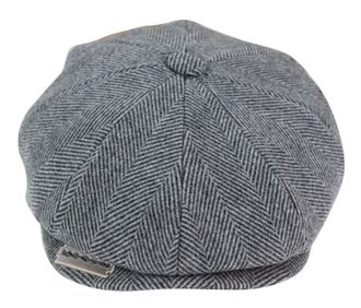 Infinity Leather Mens Peaky Blinders Tweed Hat With Razor Blade