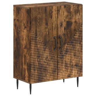 vidaXL Armario De Almacenamiento Para Ba&ntilde;o Haarlem Roble Ahumado Vidaxl