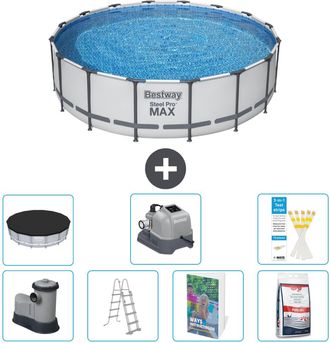 Bestway Piscina Bestway Steel Pro Max Redonda - 488x122 Cm - 8-piezas S649
