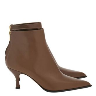 Ferragamo Joelle Pointed Ankle Boots, Size 9 C