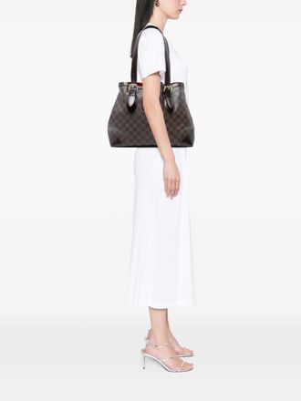 Louis Vuitton 2003-2014 Damier Ebene Hampstead MM tote bag - Bruin