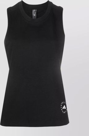 adidas by Stella McCartney logo print sleeveless tank top