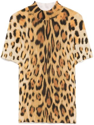 Oscar De La Renta T-shirt con stampa - Giallo