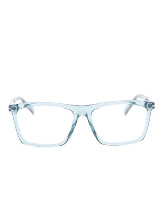 Gucci Bril met rechthoekig montuur - Blauw