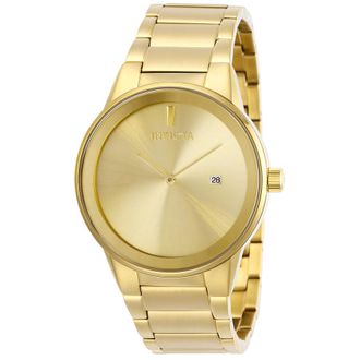 Invicta Specialty Quartz Gold Dial Yellow Gold-tone Mens Watch 29471