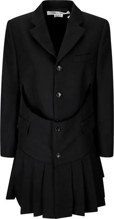 Comme Des Garçons Cappotto in lana - Nero