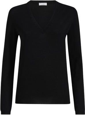 Brunello Cucinelli Cashmere and silk sweater in Black at Nordstrom, Size Xx-Large Eu
