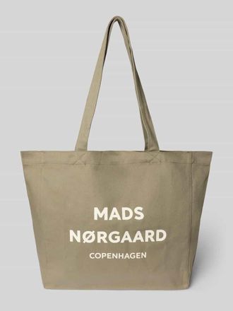 Mads Norgaard Shopper aus Baumwolle mit Logo Modell Boutique Athene in Khaki, Gr&ouml;&szlig;e 1