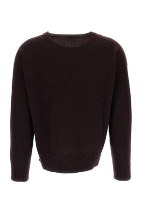 Drumohr Boxy Cut Cashmere Sweater with Ribbed Details