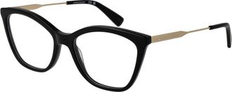 Longchamp Zwarte Metalen Brillen (Monturen)
