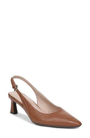 Naturalizer Tansy Slingback Pump in Walnut Brown Snake Print at Nordstrom Rack, Size 9.5