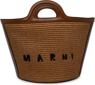 Marni Brown Lear Blend Tropical Bag