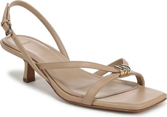 Vince Tali Slingback Kitten Heel Sandal in Warm Almond at Nordstrom, Size 7.5