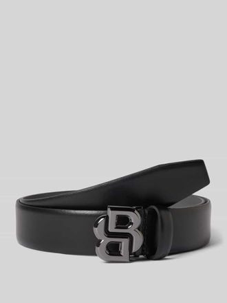 HUGO BOSS G&uuml;rtel aus reinem Rindsleder Modell ICON-G in Black, Gr&ouml;&szlig;e 100