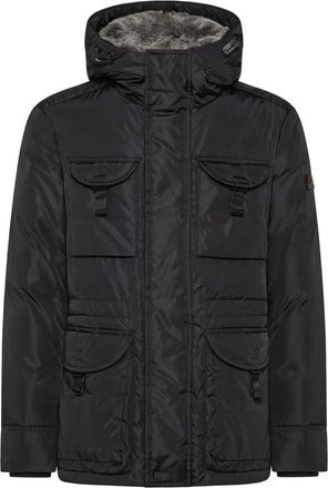 Peuterey Gestikte Zwarte Jas - Heren - Winterjassen - Blauw - XL - Nylon - Jassen