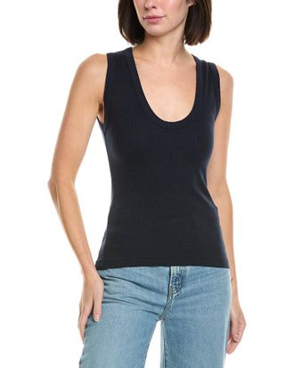 perfectwhitetee Perfectwhitetee U-Neck Ribbed Tank