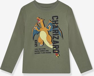 Minymo Jungen Shirt Flamme Pokemon MINYMO olivgrün