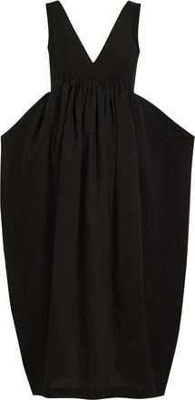 R&oacute;he Sculpted Cotton-blend Poplin Maxi Dress - Black - 38 (UK10 / S)