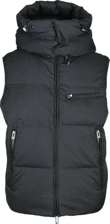 Emporio Armani Polyamide Gilet with Zip - Black