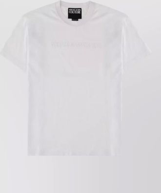 Versace Jeans Couture logo crew neck short sleeve t shirt