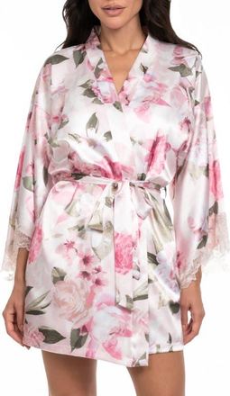 In Bloom by Jonquil Jovie Satin Wrap in Rosewater at Nordstrom, Size X-Large