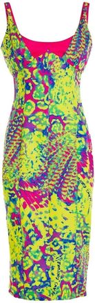 Versace Jeans Couture Abito - Dames - Casual kleedjes - Veelkleurig - XS - Polyester - Kleedjes