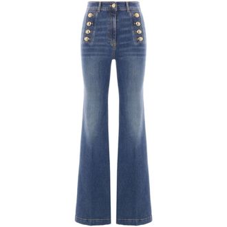 Elisabetta Franchi Dames, Jeans, Blauw, Maat: W29