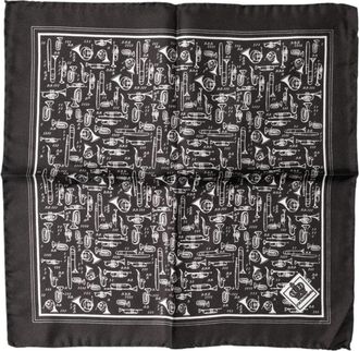Dolce & Gabbana Jazz Club Vierkante Zakdoek - Heren - Zijden sjaals - Veelkleurig - ONE Size - Accessoires