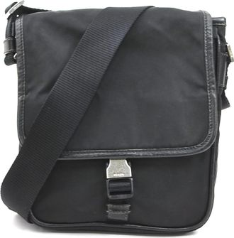 Prada Black Nylon Shoulder Bag (Pre-Owned)