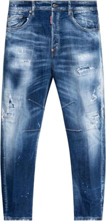Dsquared2 Blue Mid Rise Jeans