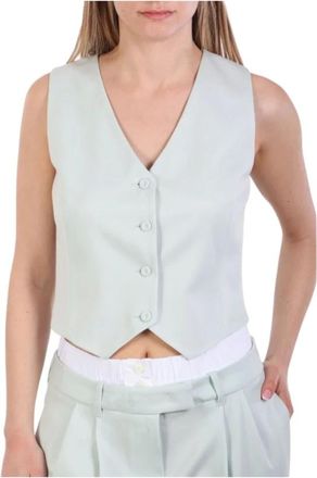 Liviana Conti Jassen, Dames, Groen, S, Leer, Vest