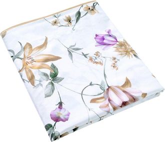 Anne de Solène Anne De Solène Cotton Percale 200 Thread Count Perle Lune Flat Sheet