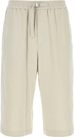 Ami Ami Chalk Cotton Bermuda Shorts