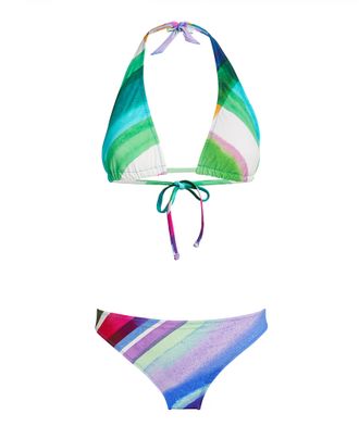 Gottex Diagonal Dreams Halter Neck Bikini Set Size XL