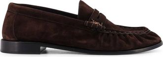 Saint Laurent Le Loafer - Heren - Loafers - Bruin - 42 1/2 EU - Su&egrave;de - Schoenen