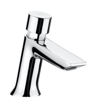 Roca Roca - Grifo Temporizado Para Lavabo Con Pulsador Y Limitador Instant