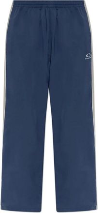 Balenciaga Sweatpants, male, Blue, Size: M Tracksuit Pants