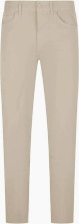 HUGO BOSS Mens H-Delaware5 Slim Fit Lightweight Beige Trousers - Cream