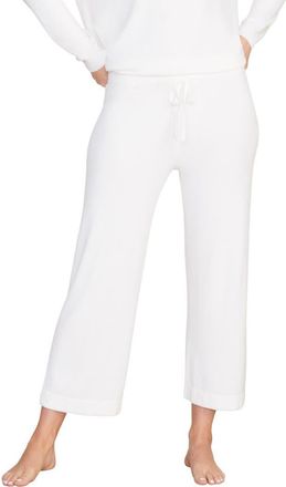 Barefoot Dreams Cozychic Ultra Lite Culotte Lounge Pants in Pearl at Nordstrom, Size X-Large