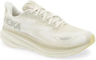 Hoka One One Clifton 9 Gore-Tex Waterproof Running Shoe in Oyster Mushroom /Truffle Salt at Nordstrom, Size 7.5