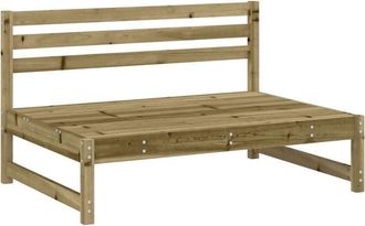 vidaXL Sof&aacute; Central De Jard&iacute;n Madera De Pino Impregnada 120x80 Cm Vidaxl