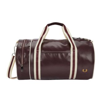Fred Perry Tassen, Heren, Rood, ONE Size, Polyester, Classic Barrel Bag