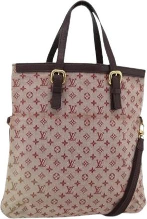 Louis Vuitton Pre-owned Handbags, female, Red, Size: ONE SIZE Pre-owned Monogram Mini Canvas Tote Bag