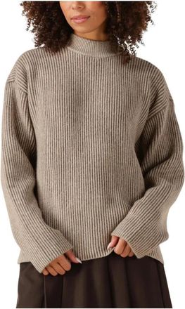 Co'Couture Terisa Turtle Rib Knit - Dames - Coltruien - Beige - XS - Polyester - Truien & Vesten