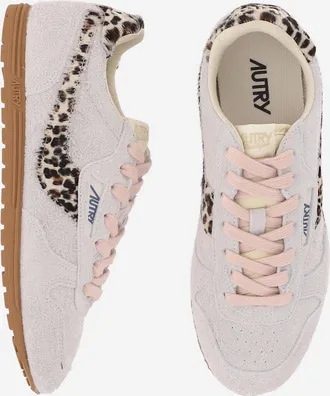 Autry Womens Sneakers Windspin Suede Multicolour Cow Leather Trainers