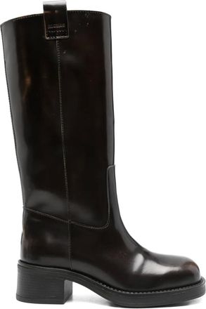 Alohas 40 mm kalfsleren biker boots - Bruin